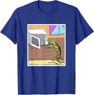 Lizard Microwave Dinner Funny Reptile Novelty Gift T-Shirt - T-Shirt | Royal