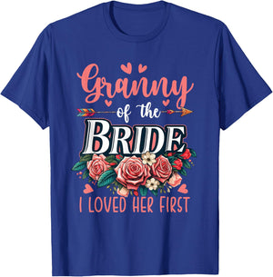 Granny Of The Bride Proud Loved Her First Costume Wedding T-Shirt - T-Shirt | Royal