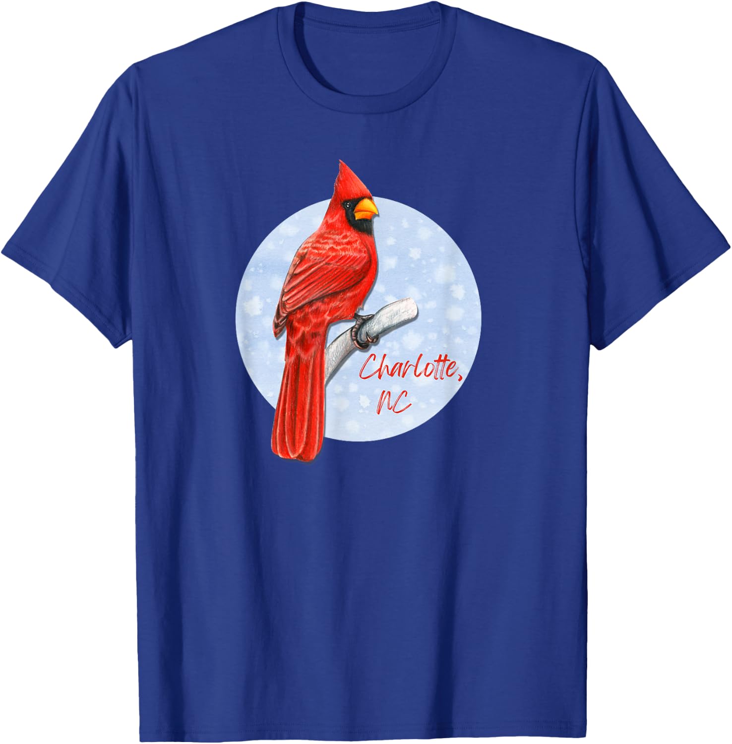 Charlotte Pride Red Cardinal Birder, Birdwatching T-Shirt - T-Shirt | Royal