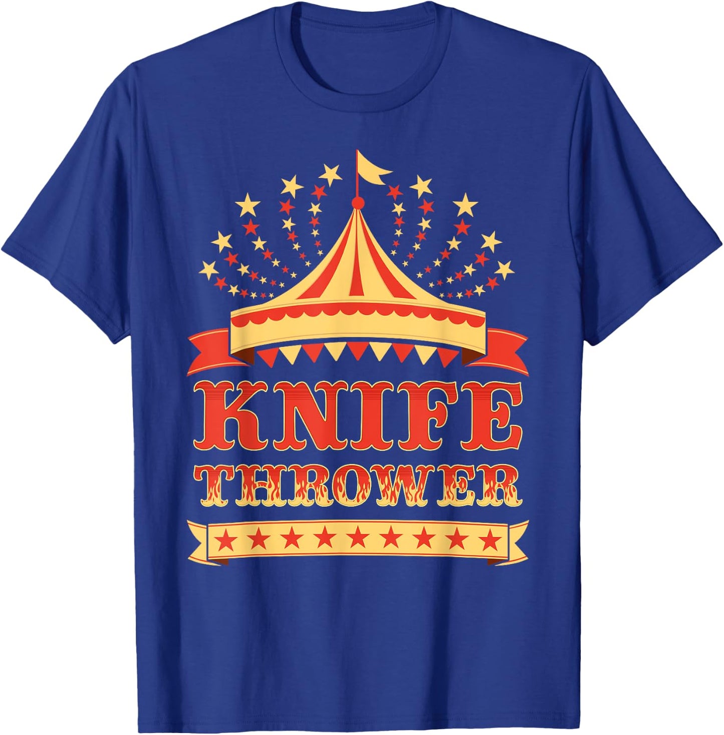 Circus Knife Thrower I Circus Themed Birthday Party T-Shirt - T-Shirt | Royal