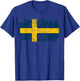 SWEDEN Flag | Men Women Kids | Vintage SWEDEN T-Shirt - T-Shirt | Royal