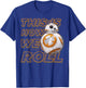 Star Wars BB-8 How We Roll Graphic T-Shirt - T-Shirt | Royal