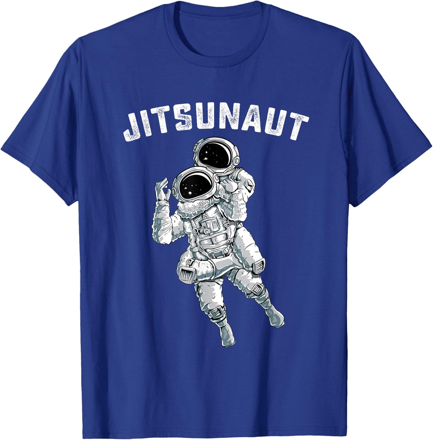 JIU JITSU grappling astronaut in space- BJJ choking gifts T-Shirt - T-Shirt | Royal