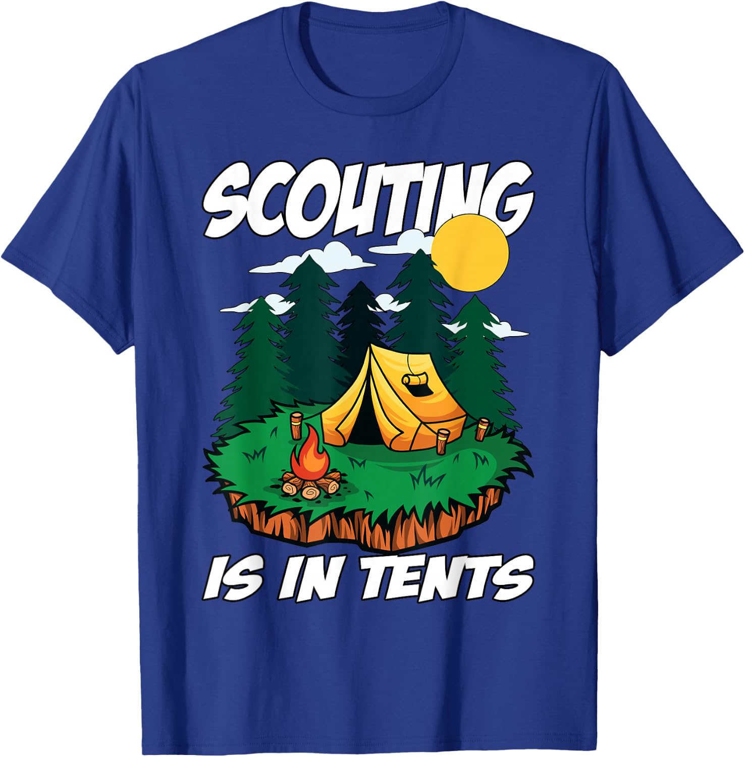 Scouting is in Tents T-Shirt - T-Shirt | Royal