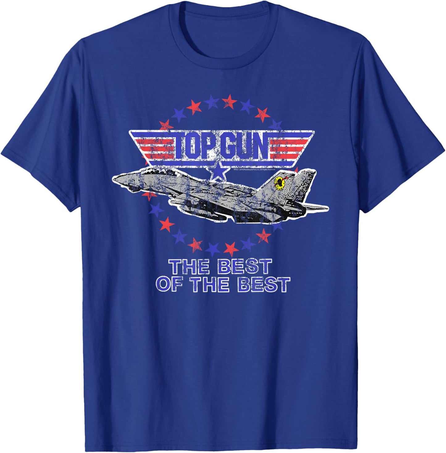 Top Gun The Best of The Best Jet with Logo Action Movie T-Shirt - T-Shirt | Royal