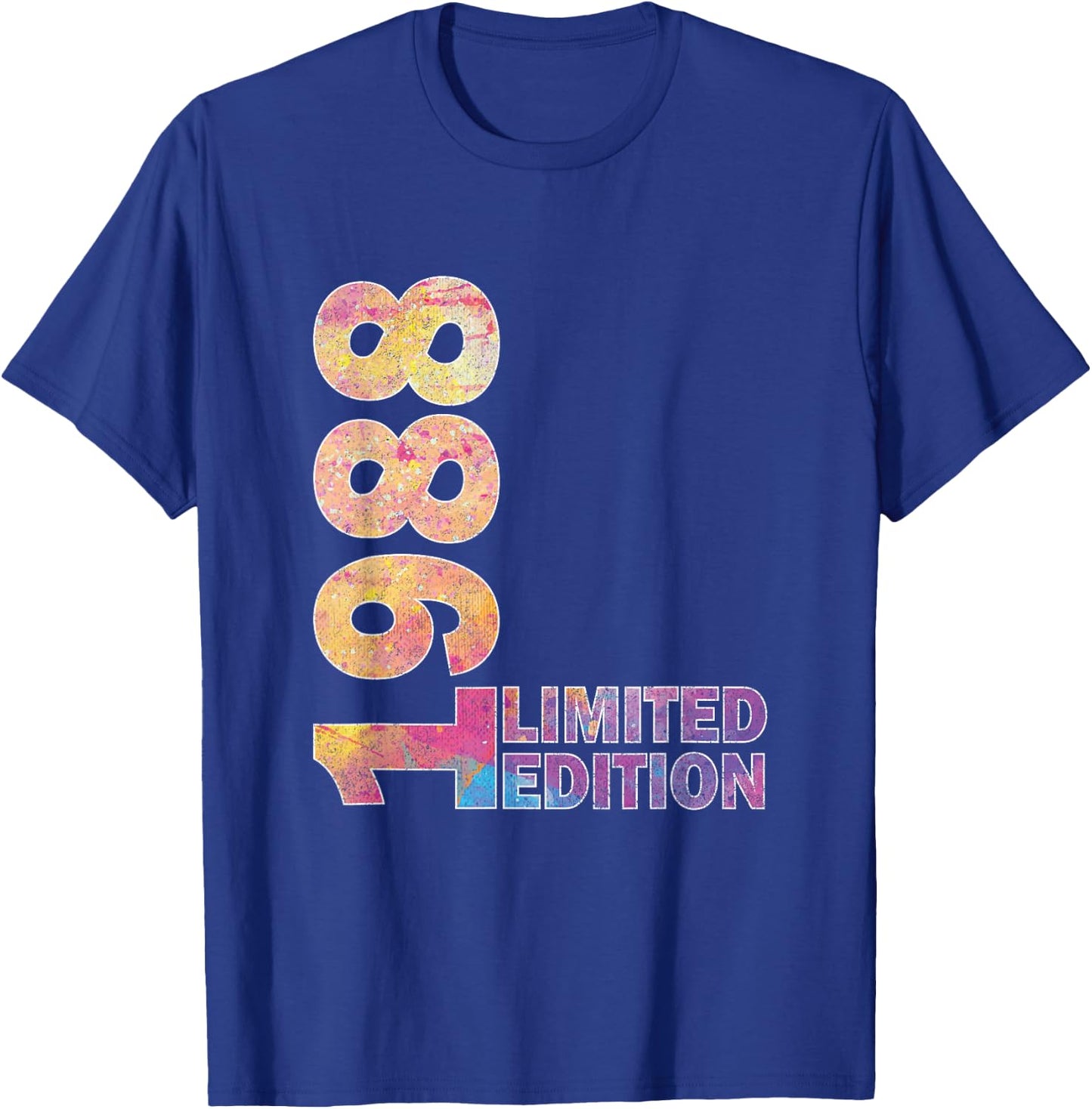 37th Birthday Gift women hued born 1988 turning 37 Year Old T-Shirt - T-Shirt | Royal