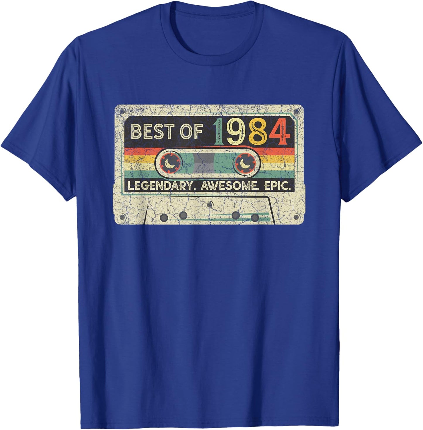 Vintage 1984 Limited Edition Cassette Tape 38th Birthday T-Shirt - T-Shirt | Royal