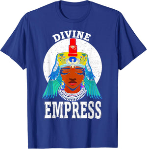 Divine Empress Egyptian Black Pride Melanin African American T-Shirt - T-Shirt | Royal