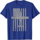 T-6 Texan II Trainer Airplane Vintage Flag T-Shirt - T-Shirt | Royal