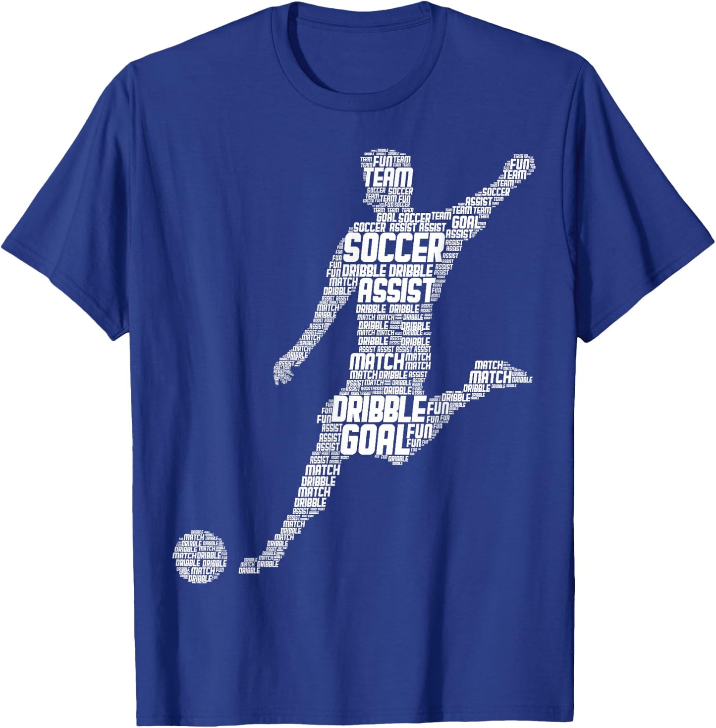 Soccer Player Men Kids Boys T-Shirt - T-Shirt | Royal