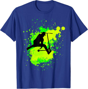 Crazy Scooter Stunt Tricks for Scooters Lovers T-Shirt - T-Shirt | Royal