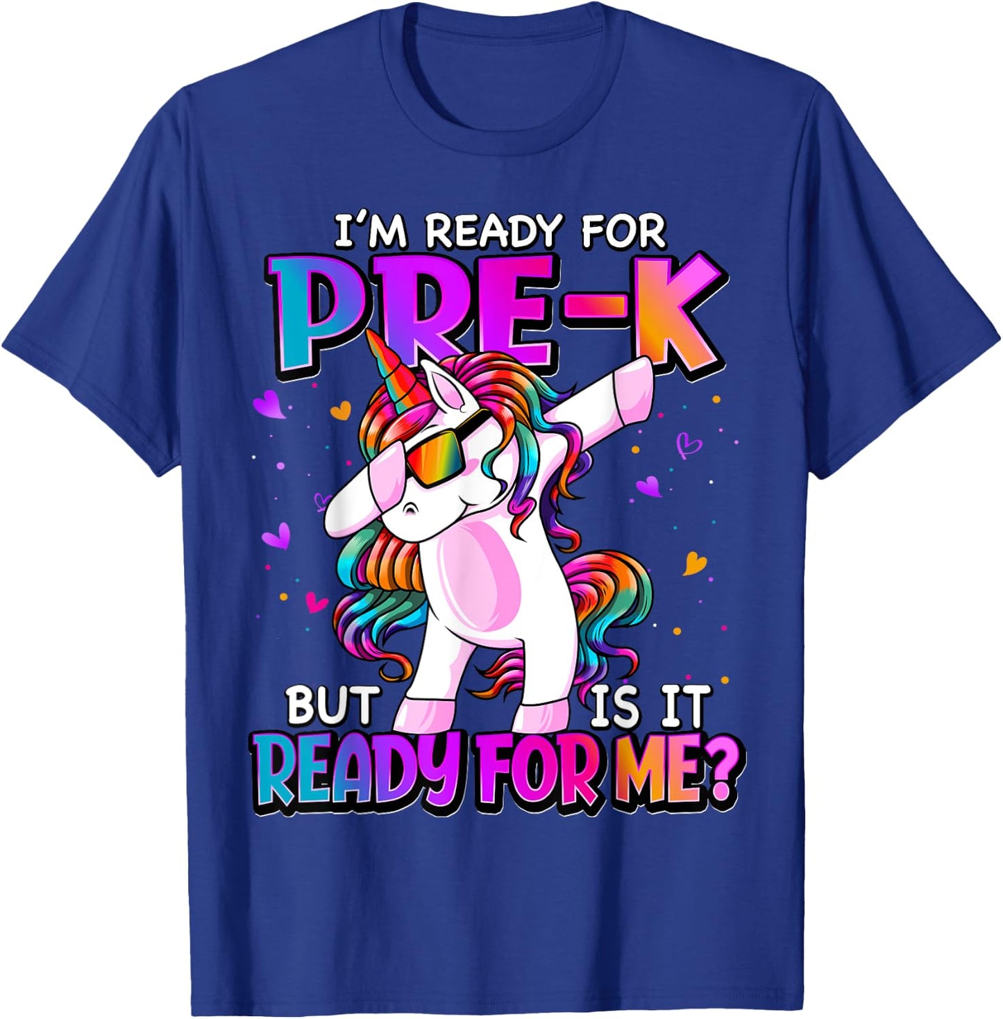 I'm Ready For Pre-K Shirt Back To School Pre-K Girls T-Shirt - T-Shirt | Royal