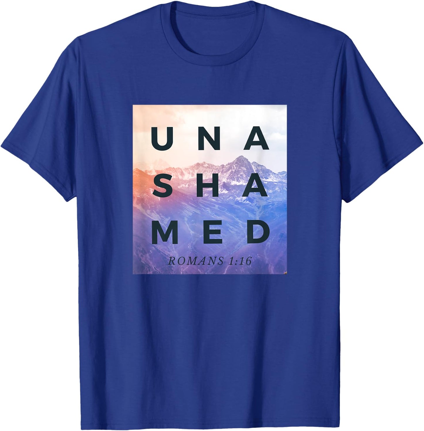Unashamed Shirt, Romans 1:16 Shirt, Unashamed Tour Shirt T-Shirt - T-Shirt | Royal