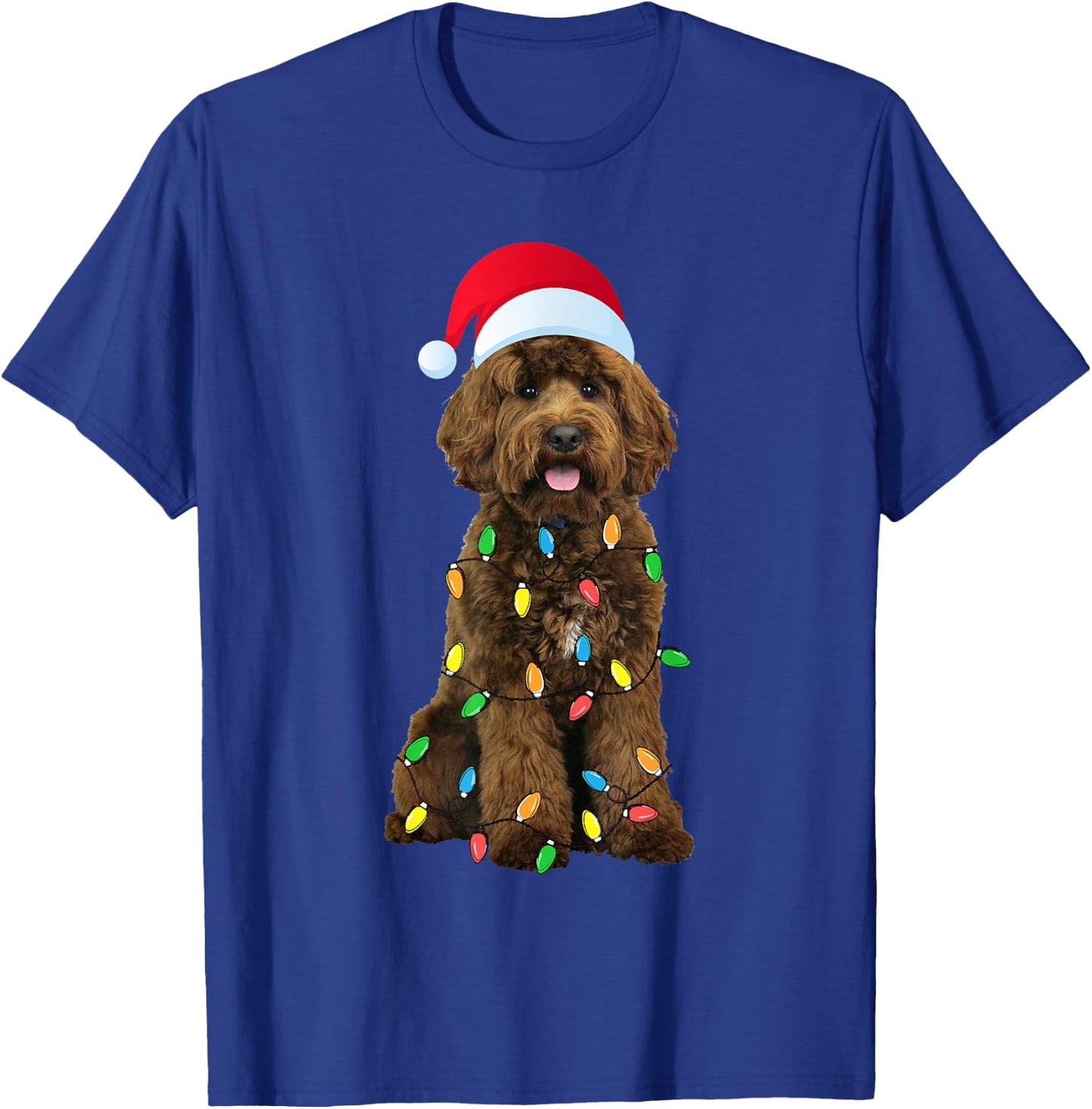 Labradoodle Xmas Dog Funny Christmas Women Kids T-Shirt - T-Shirt | Royal