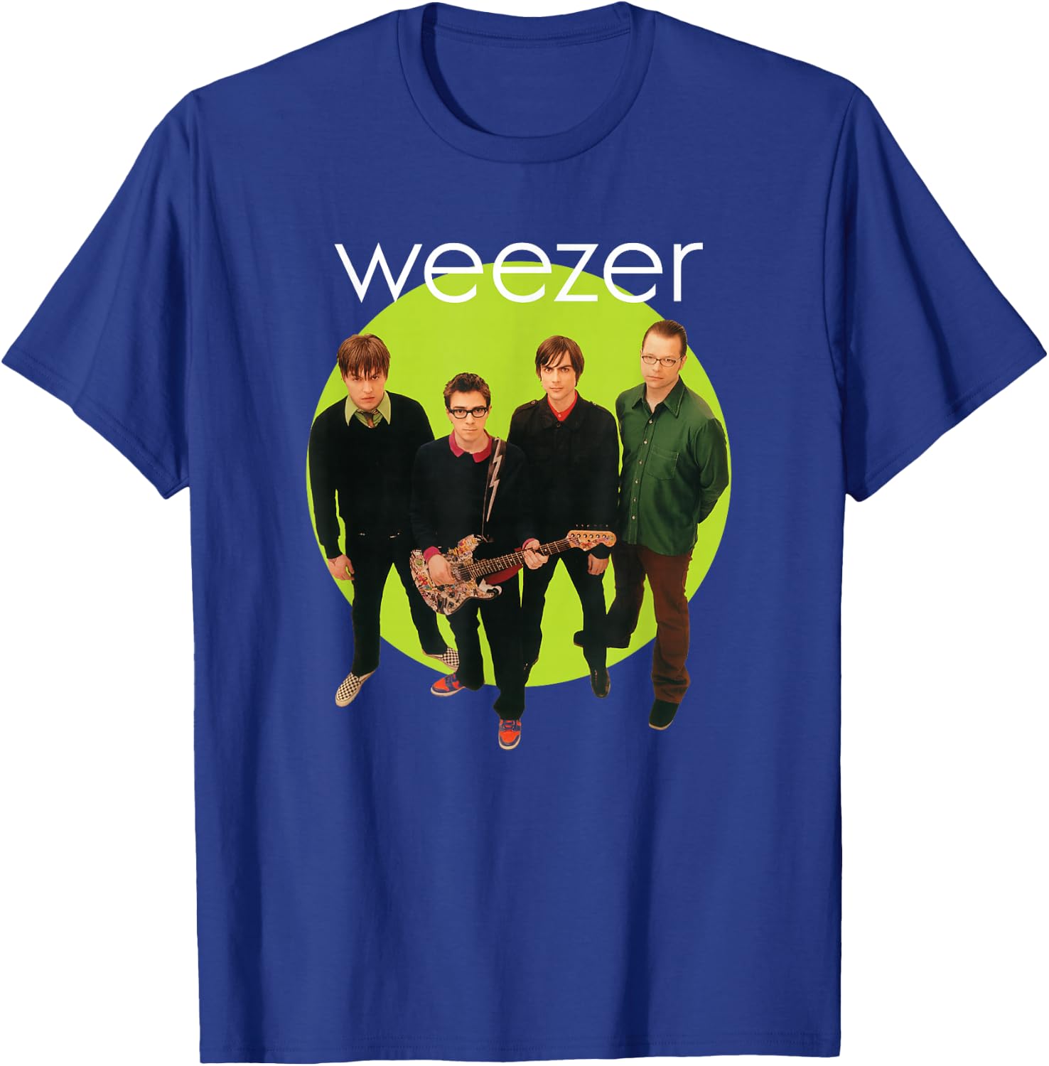 Weezer - Green Album Circle Small T-Shirt - T-Shirt | Royal