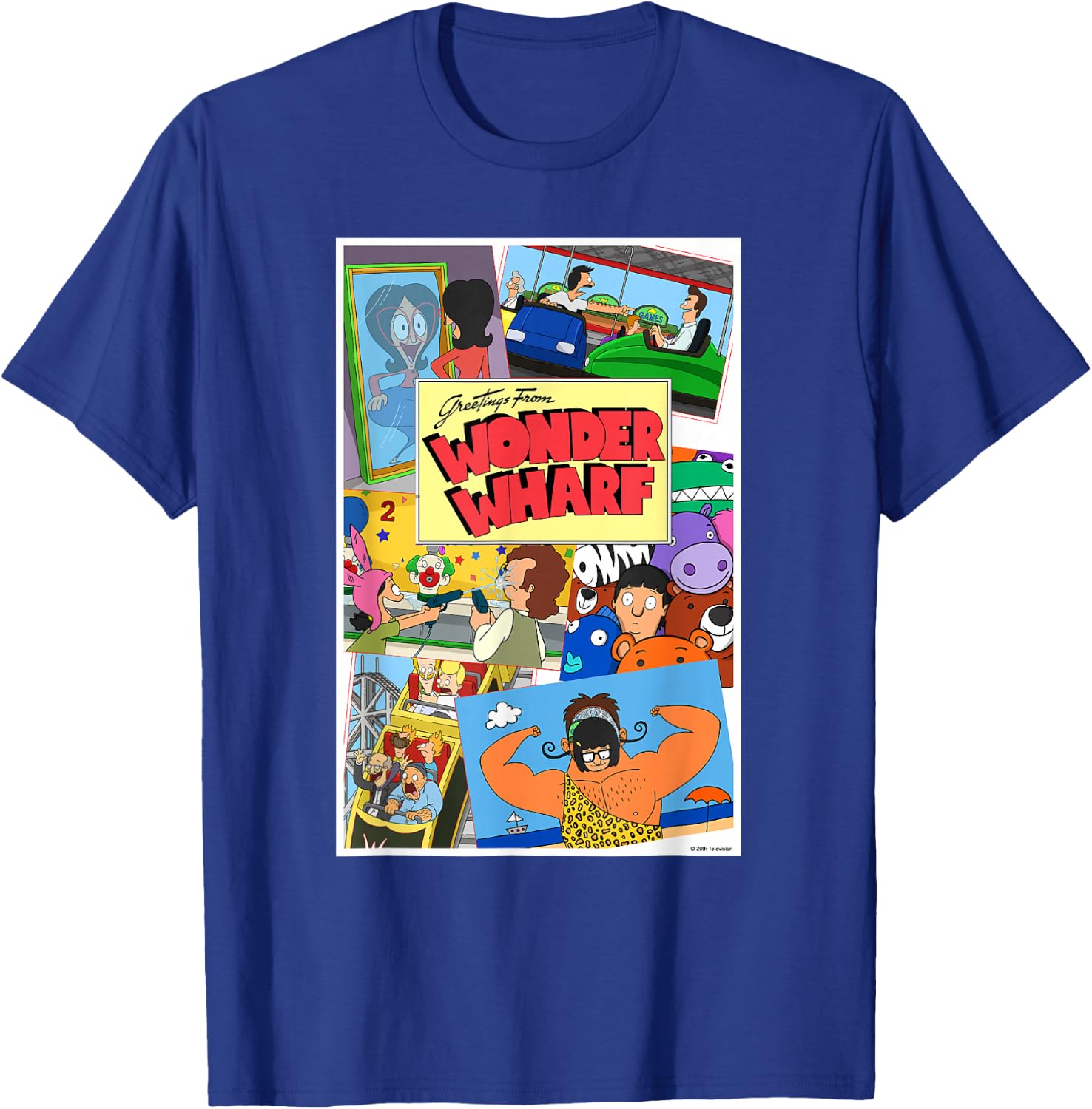 The Bob's Burgers Movie Greetings from Wonder Wharf T-Shirt - T-Shirt | Royal