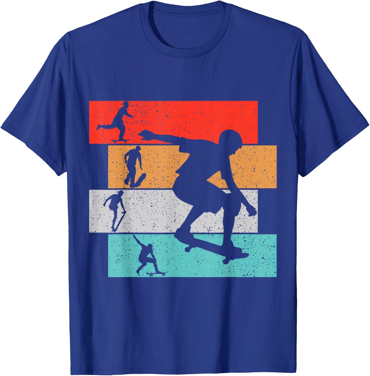 Skater Skateboarder Retro Skateboard Boys Youth T-Shirt - T-Shirt | Royal