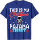 Astronaut Christmas Pajama Space Tree Snowflakes Xmas Gifts T-Shirt - T-Shirt | Royal