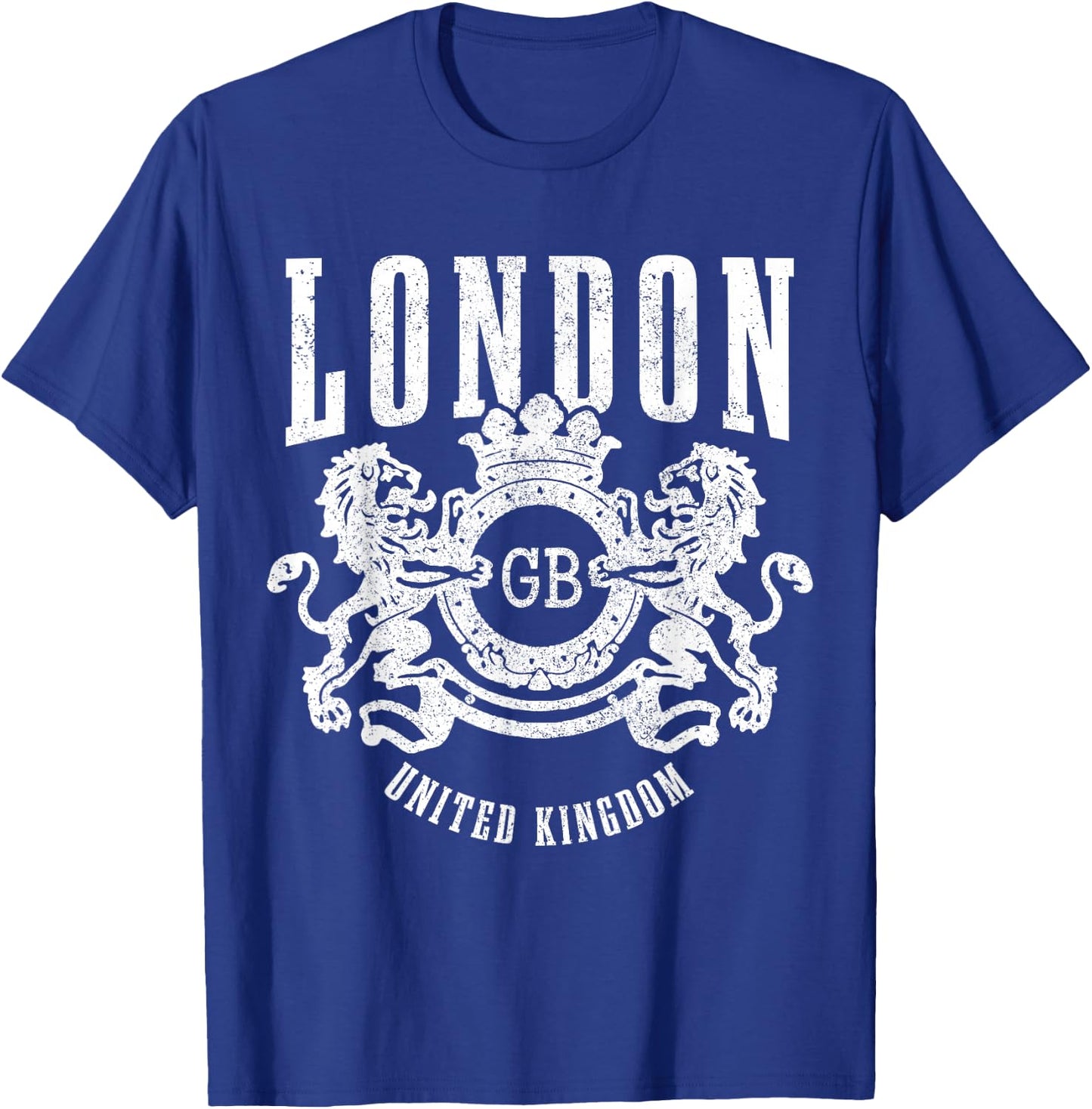 London UK Vintage GB England Great Britain T-Shirt - T-Shirt | Royal