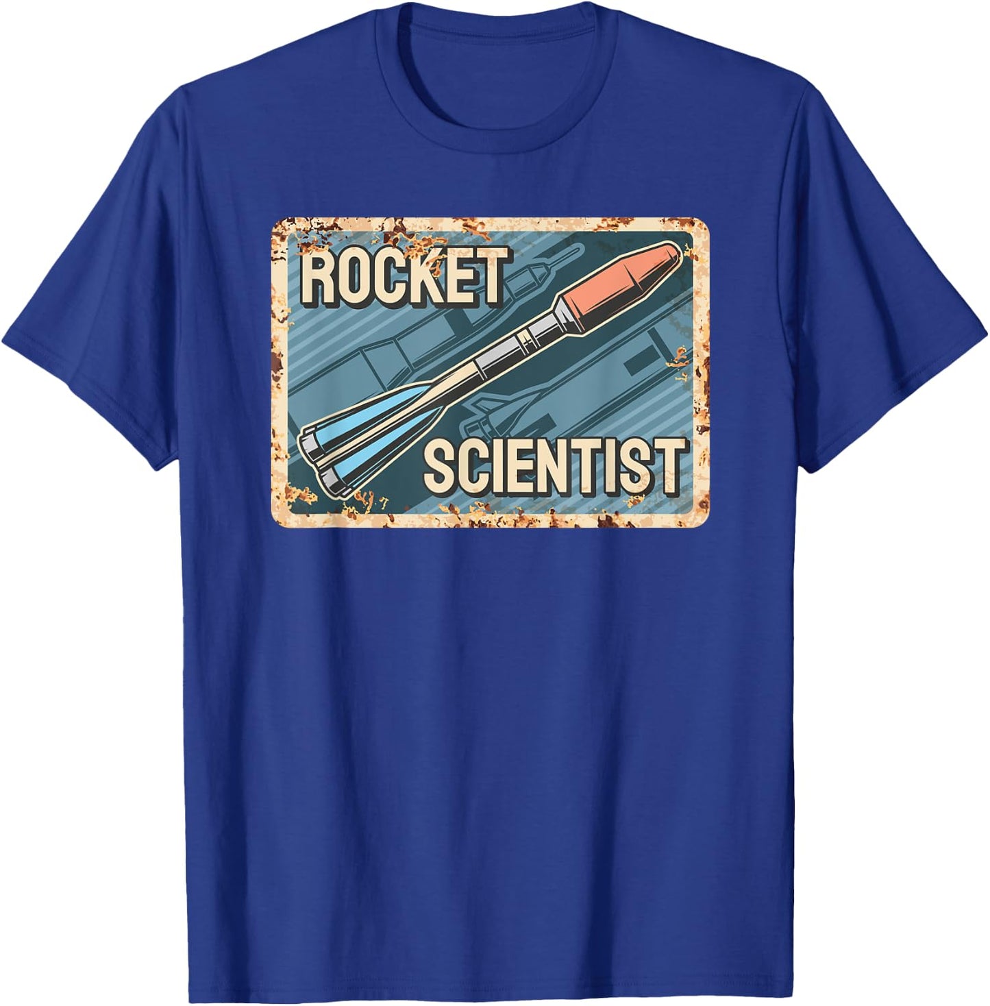 Vintage Rocket Scientist Aerospace Engineering T-Shirt - T-Shirt | Royal