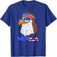 American Bald Eagle Mullet 4th of July USA Flag Funny Merica T-Shirt - T-Shirt | Royal