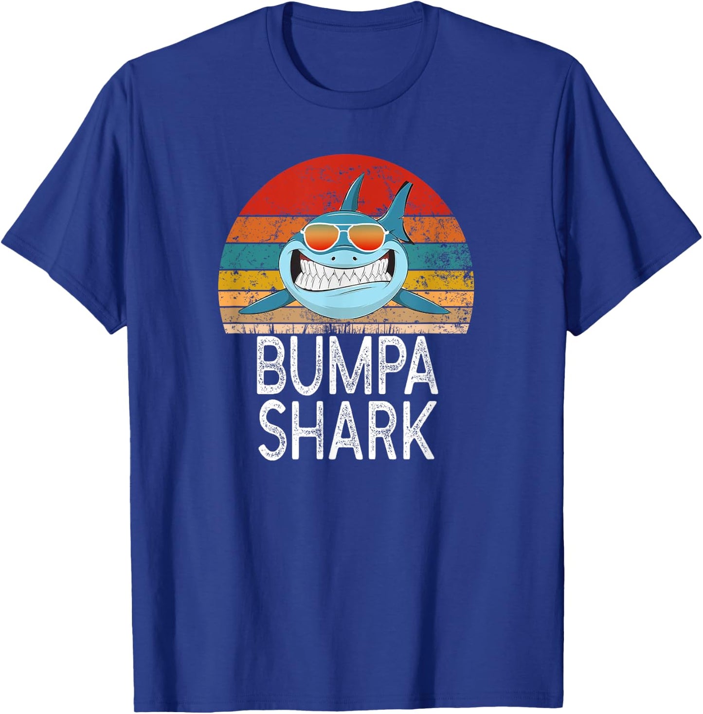 Bumpa Shark Grandpa Funny T-Shirt - T-Shirt | Royal