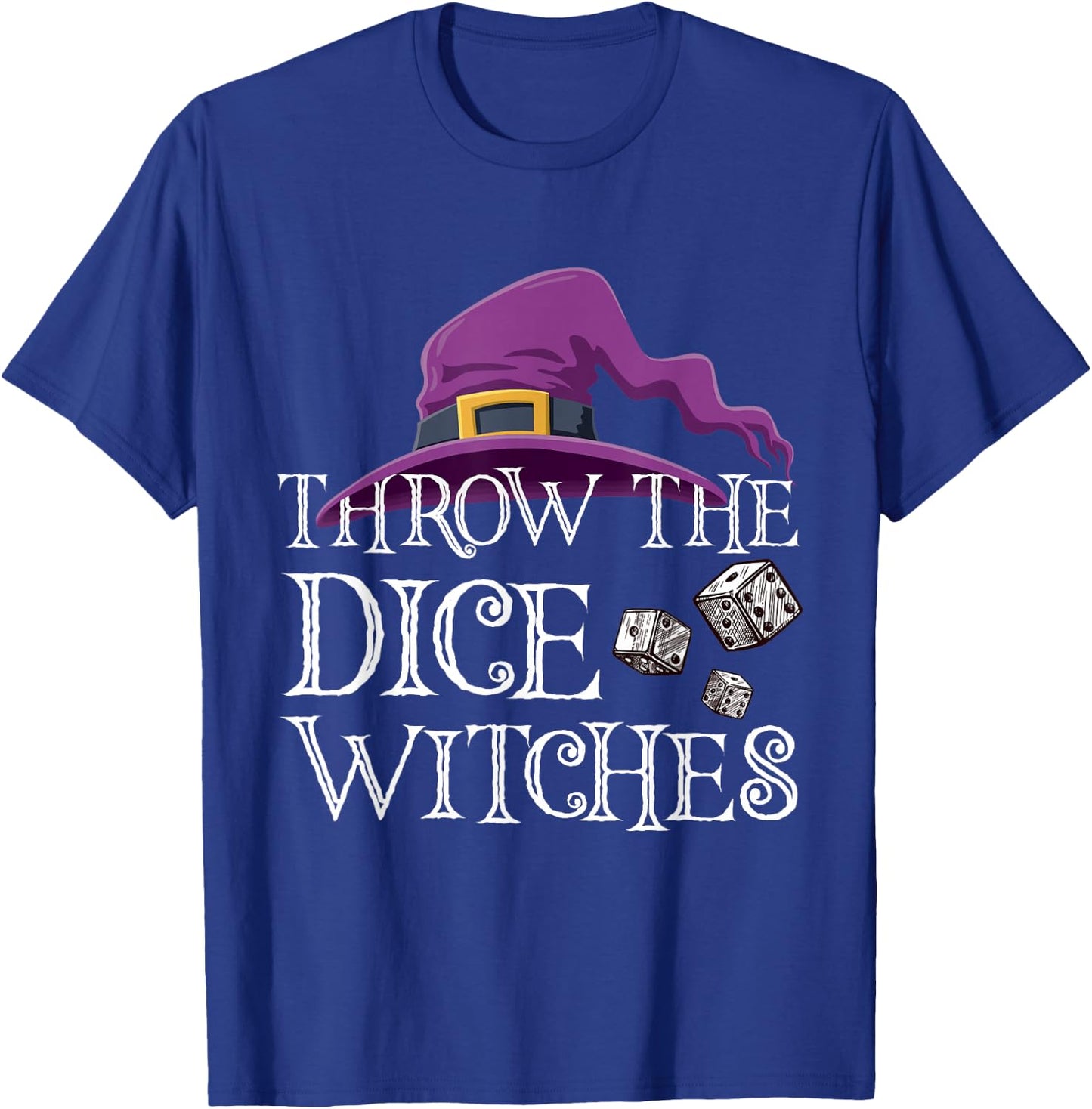 Halloween Throw the Dice Witches Bunco T-Shirt - T-Shirt | Royal