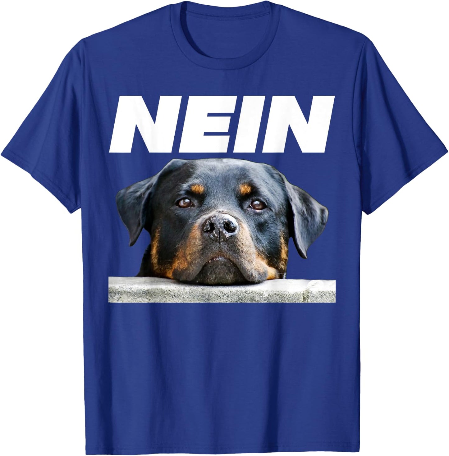 Rottweiler Face Nein German No Today Love My Rottweiler T-Shirt - T-Shirt | Royal