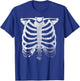 Vintage Ribcage Halloween Skeleton Rib Cage Retro Graphic T-Shirt - T-Shirt | Royal
