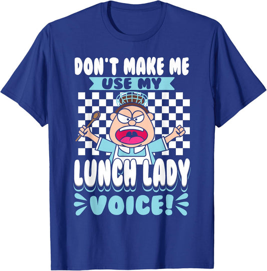 Lunch Lady Cafeteria Worker T-Shirt - T-Shirt | Royal