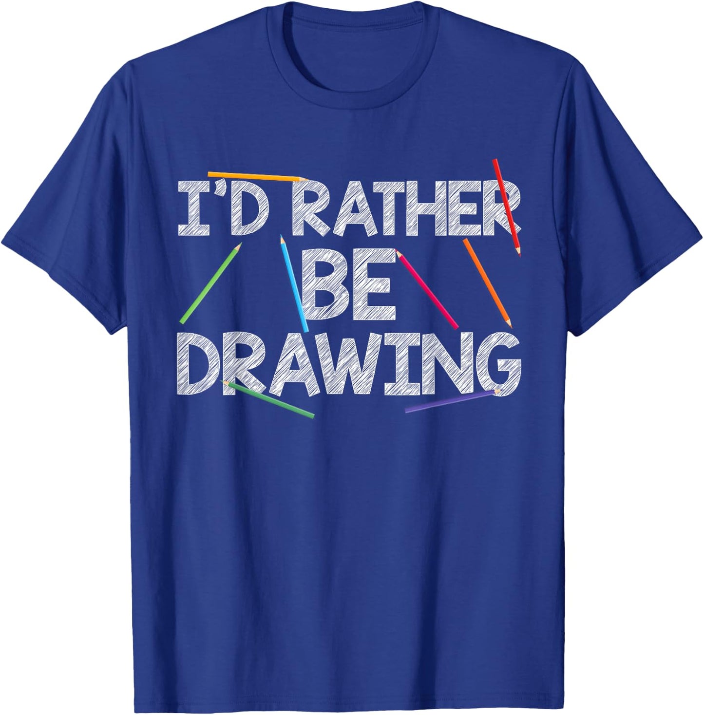 Cool Drawing Art Women Sketch Pencil Artist Lovers T-Shirt - T-Shirt | Royal