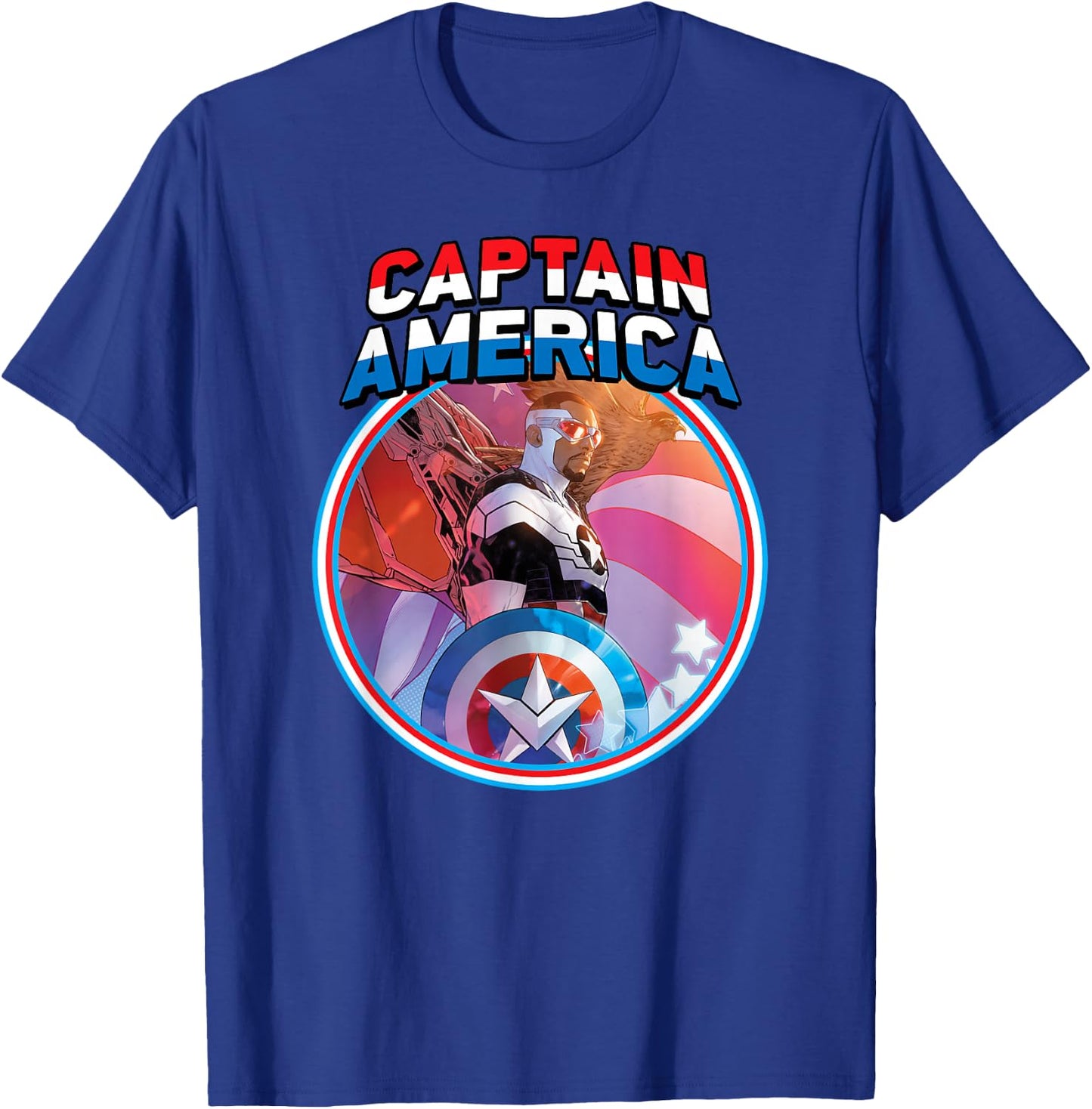 Marvel Captain America Symbol of Truth Sam Wilson T-Shirt - T-Shirt | Royal