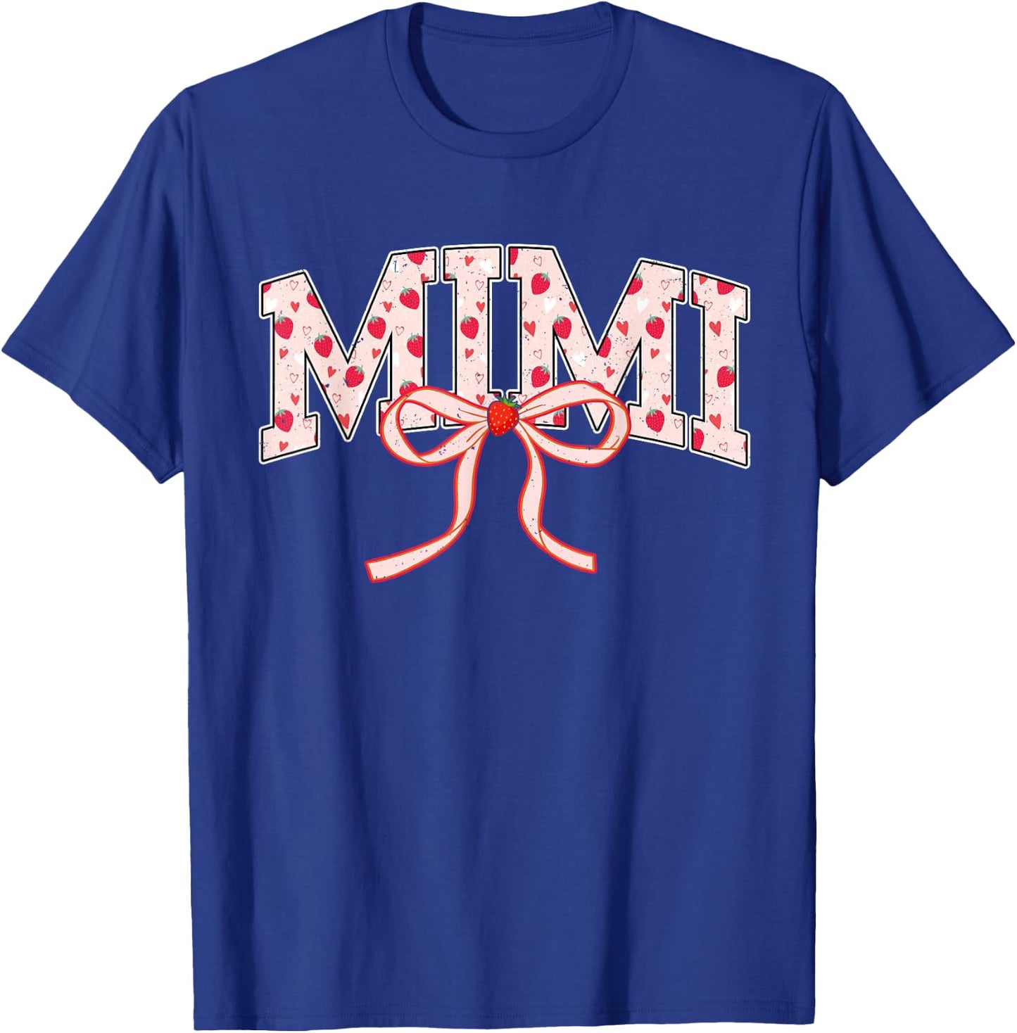 Mimi Strawberry Coquette Bow Matching Family T-Shirt - T-Shirt | Royal