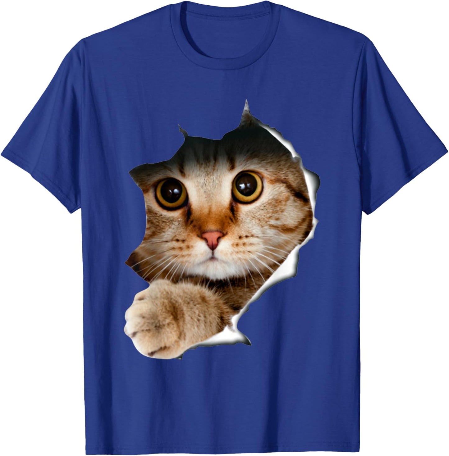 Cat Shirt, Cat , Cat Torn Cloth Shirt, Kitten,Kitty T-Shirt - T-Shirt | Royal