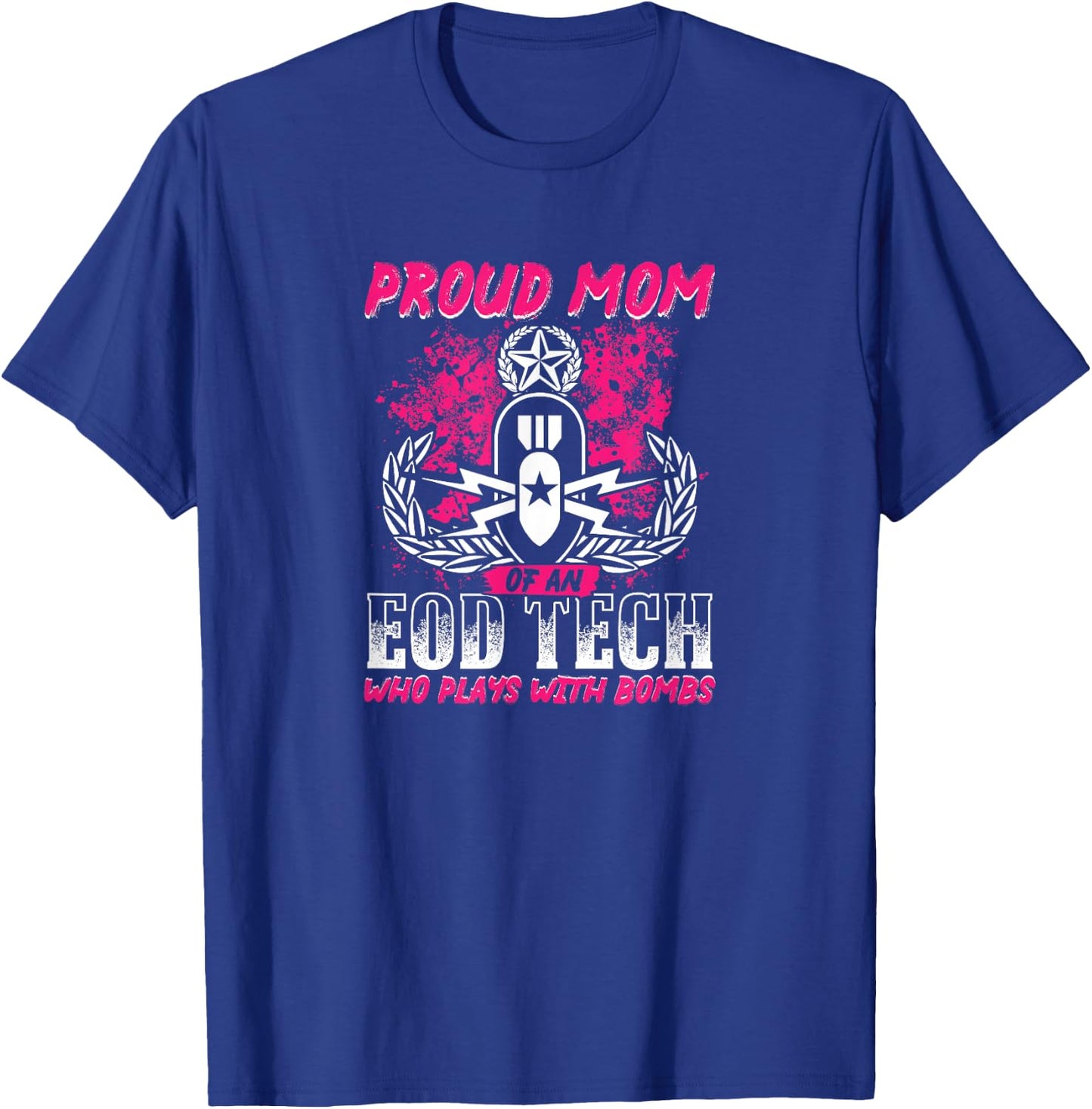 EOD Explosive Ordnance Disposal Master Badge T-Shirt - T-Shirt | Royal