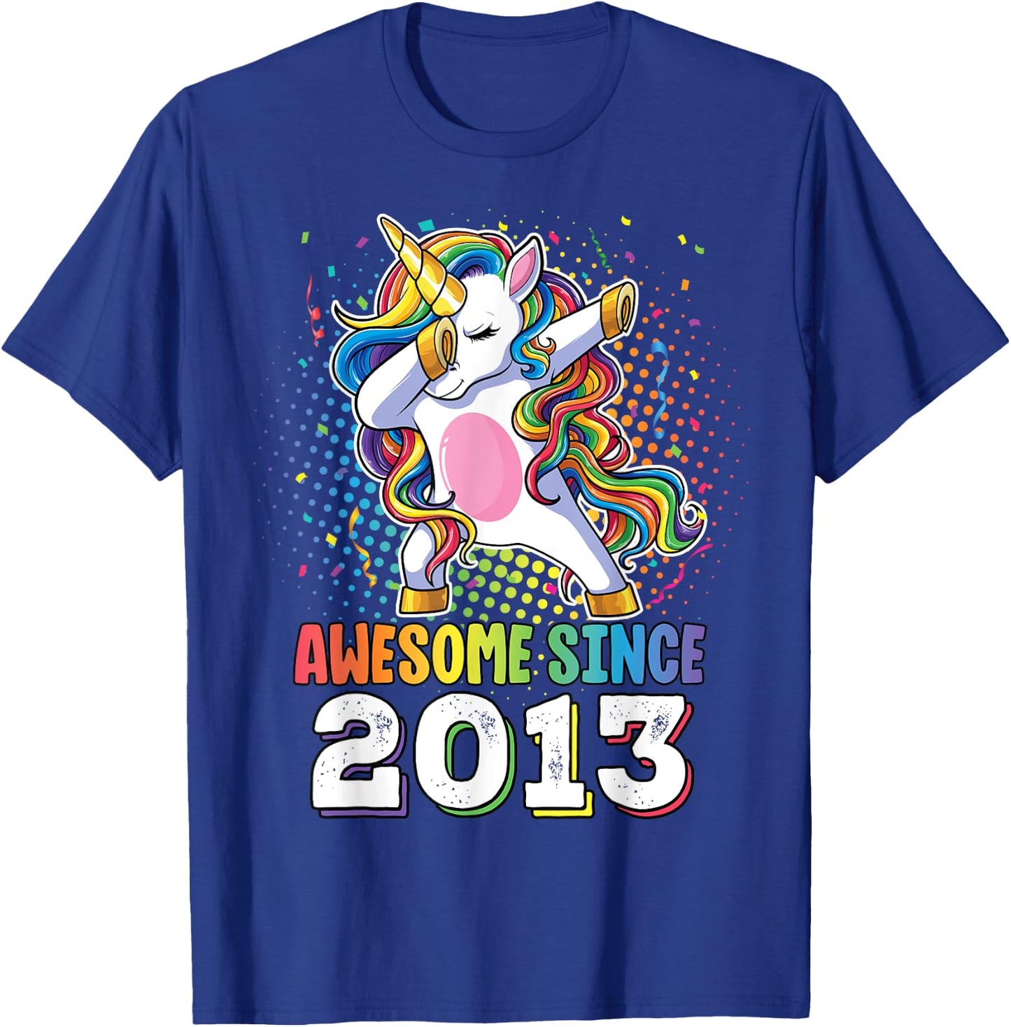 Awesome Since 2013 Shirt Girls 10 Years Old Birthday T-Shirt - T-Shirt | Royal