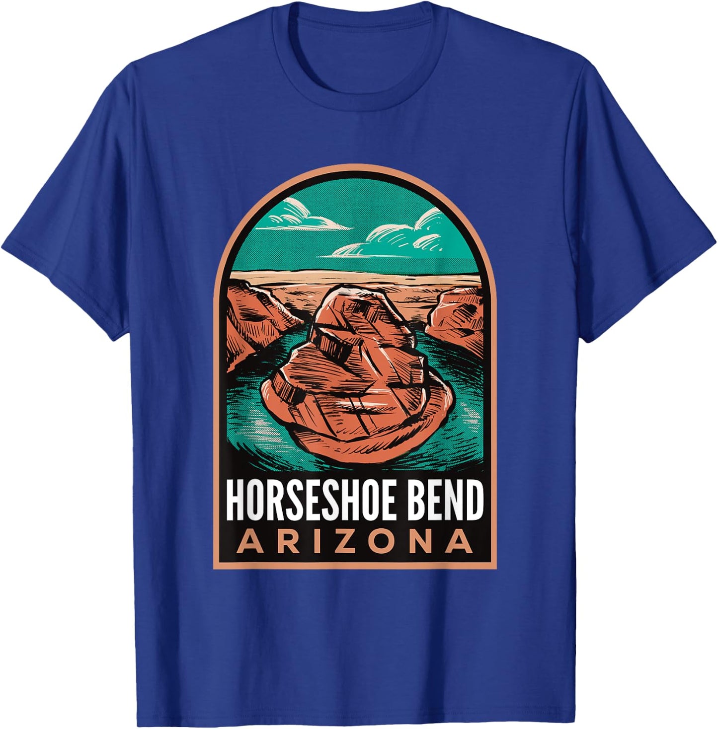 Horseshoe Bend Arizona Vintage T-Shirt - T-Shirt | Royal