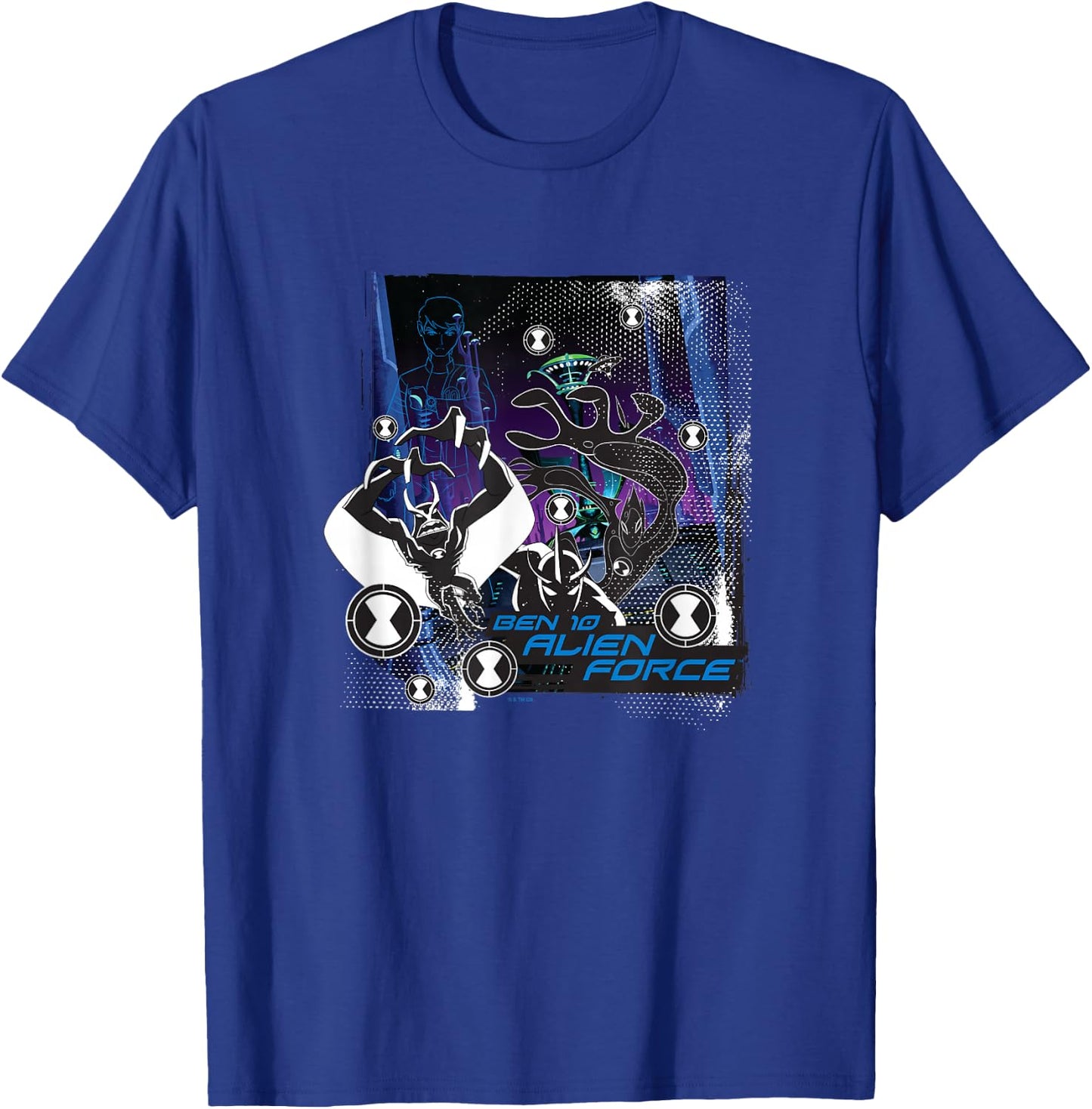 Ben 10: Alien Force Alien X Jetray & Goop Shadowed Poster T-Shirt - T-Shirt | Royal