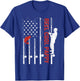 Reel Cool Pappy American Flag Fish Fishing Fathers Day Men T-Shirt - T-Shirt | Royal