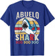 FAMILY 365 Fathers Day Funny Abuelo Shark Grandpa Gift Men T-Shirt - T-Shirt | Royal