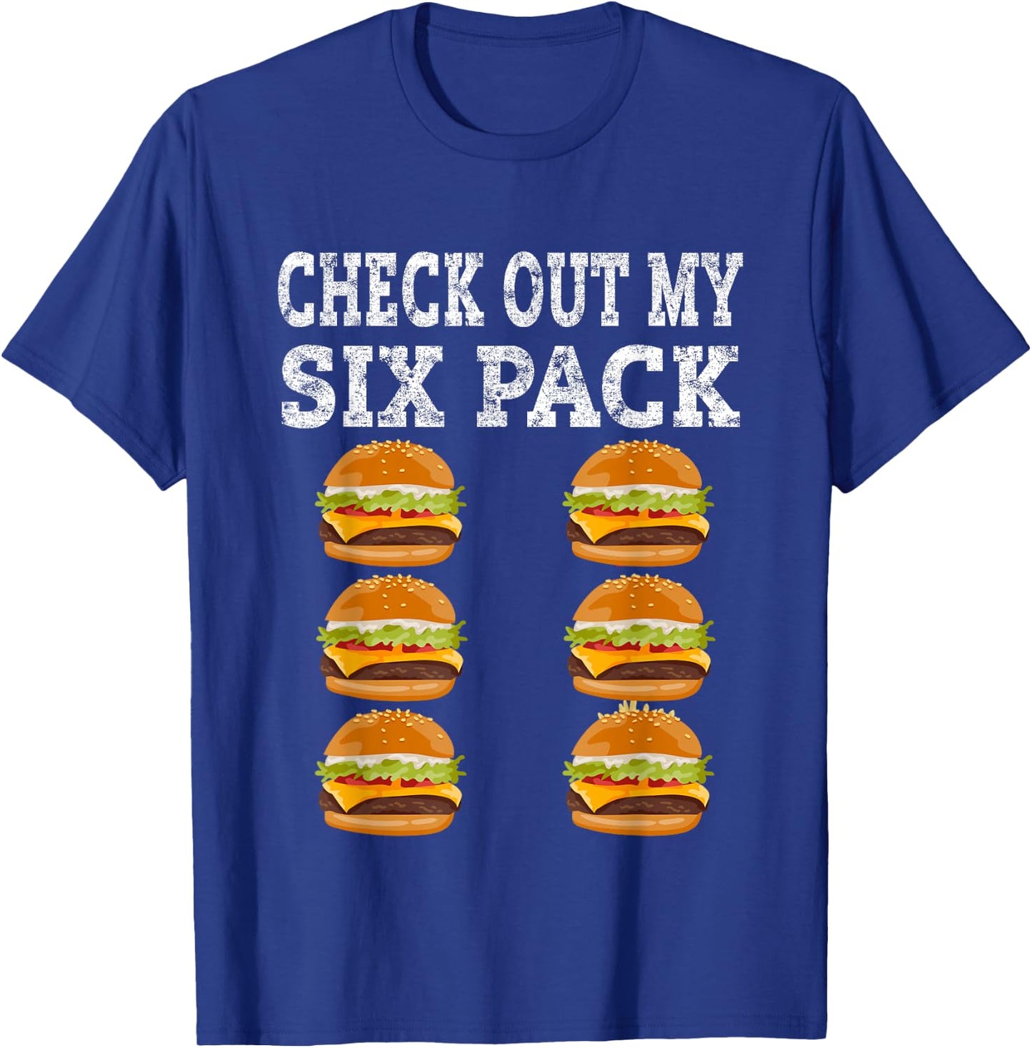 Check Out My Six Pack burger Shirt - Funny burger Shirts T-Shirt - T-Shirt | Royal