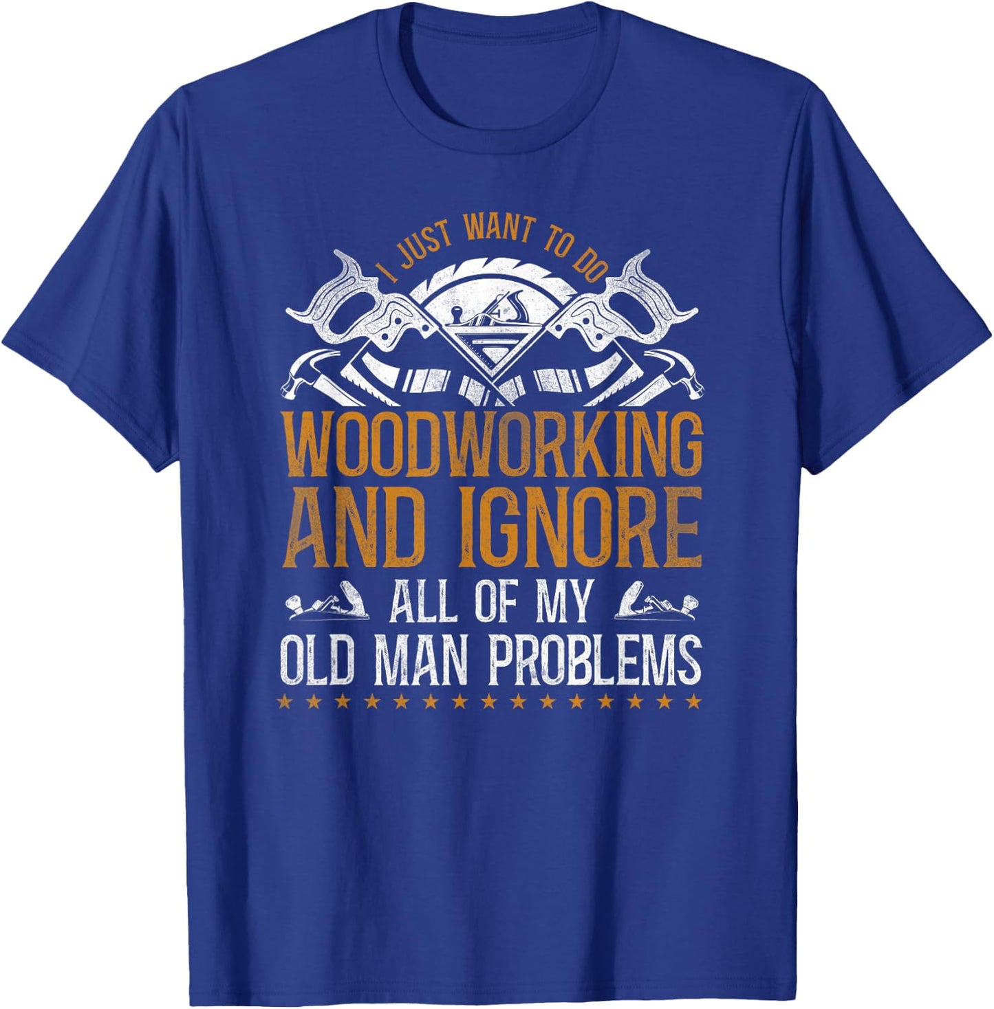 Woodworker Carpenter Tools Vintage T-Shirt - T-Shirt | Royal