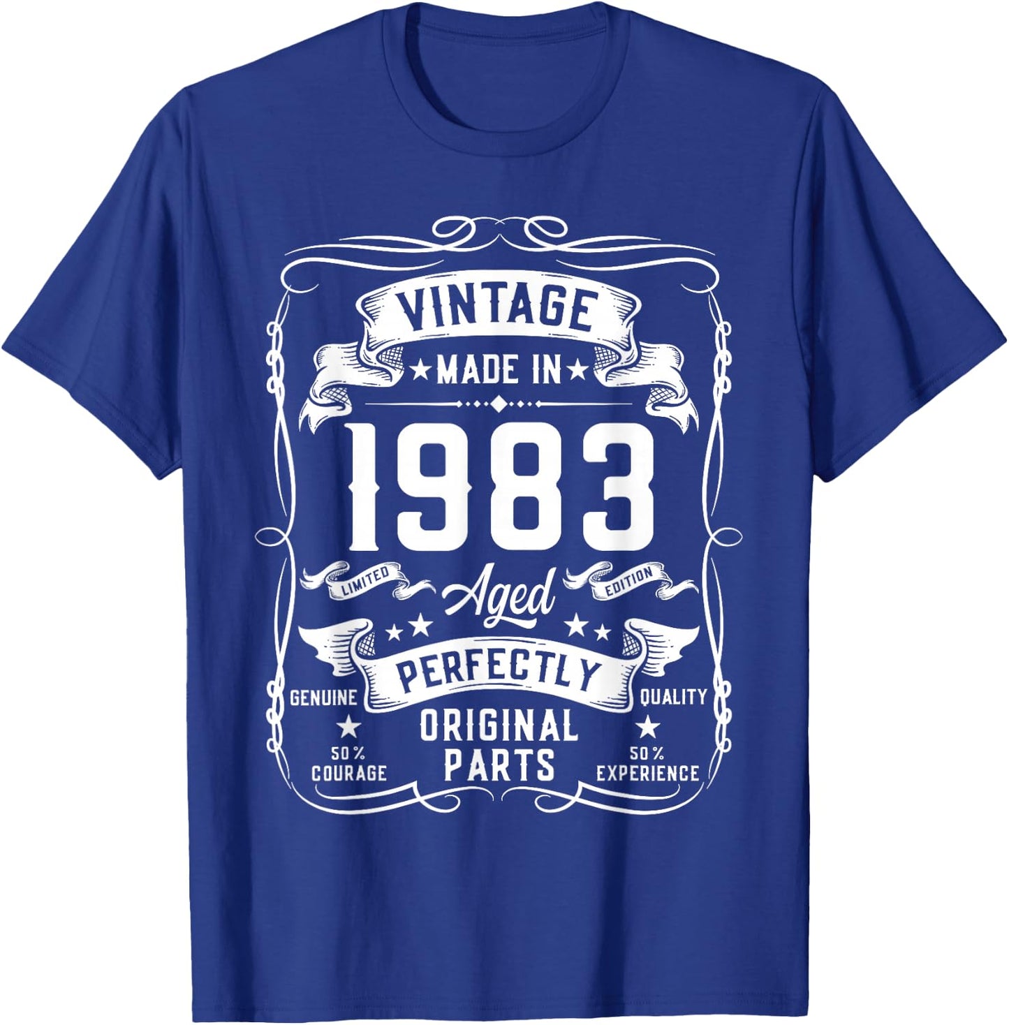 Vintage 1983 42yr 42nd Birthday Gifts 42 Years Old T-Shirt - T-Shirt | Royal