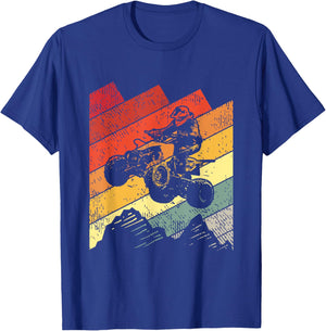ATV Biker Vintage Gift Racing Four Wheeler Quad Bike T-Shirt - T-Shirt | Royal