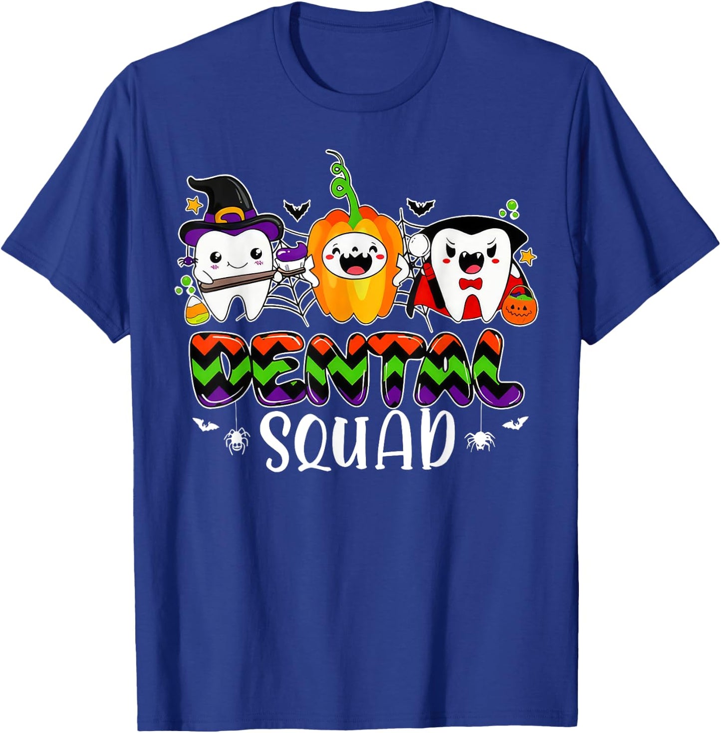 Dental Squad Teeth Dentist Assistant Halloween Costume T-Shirt - T-Shirt | Royal