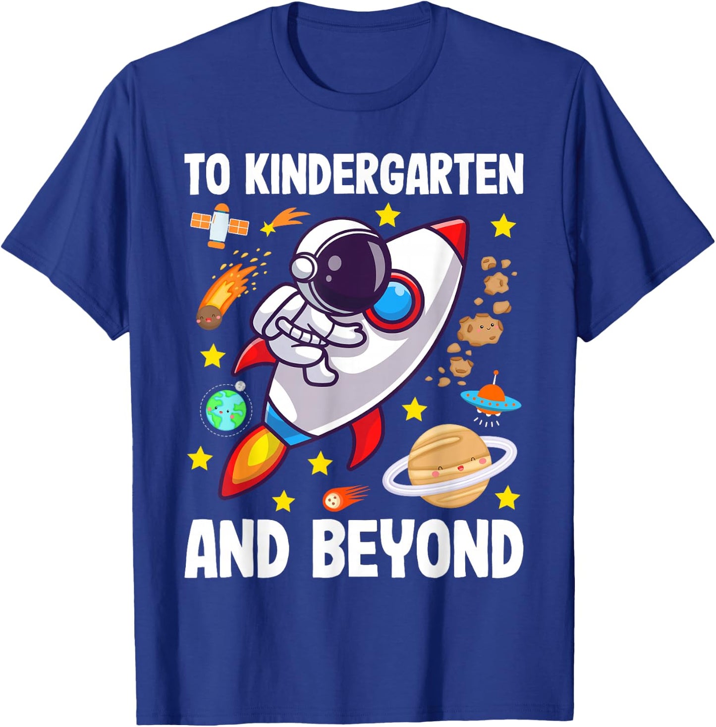 In den Kindergarten und hinaus Funny Astronaut Back to School T-Shirt - T-Shirt | Royal