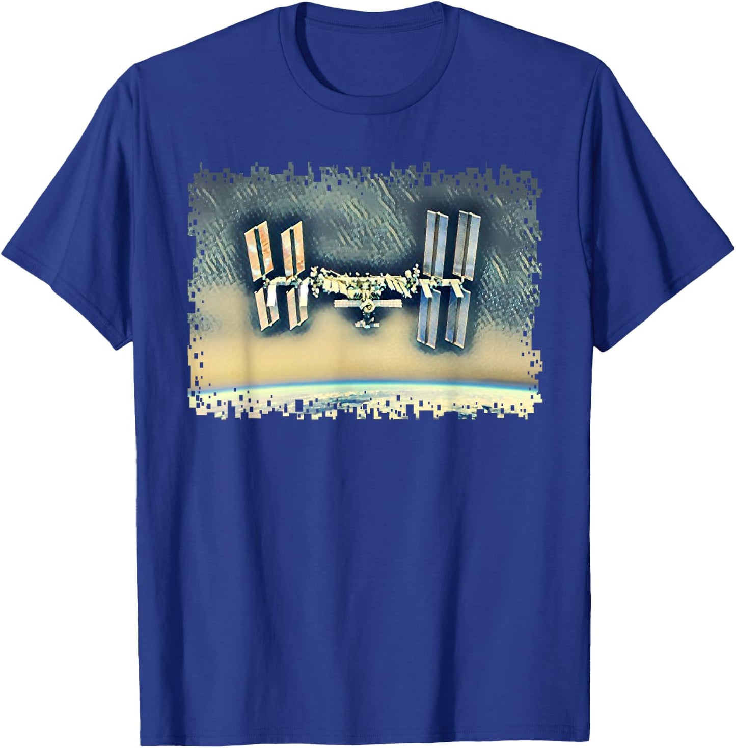 International Space Station ISS Clothes Earth Orbit Mission T-Shirt - T-Shirt | Royal