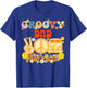 Groovy Dad Retro Matching Family Baby Shower Father's Day T-Shirt - T-Shirt | Royal