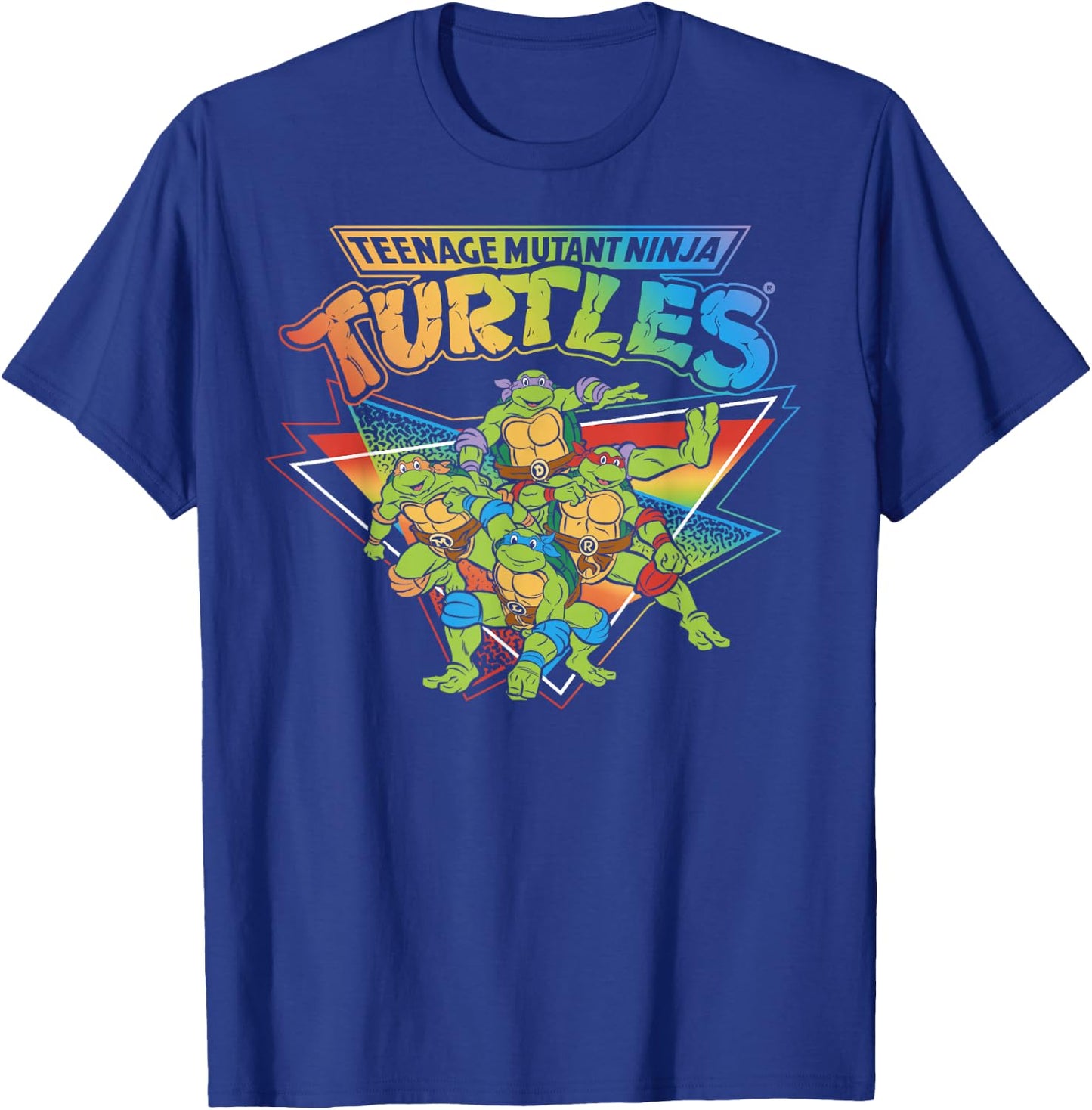 Teenage Mutant Ninja Turtles Pride Rainbow Gradient Small T-Shirt - T-Shirt | Royal