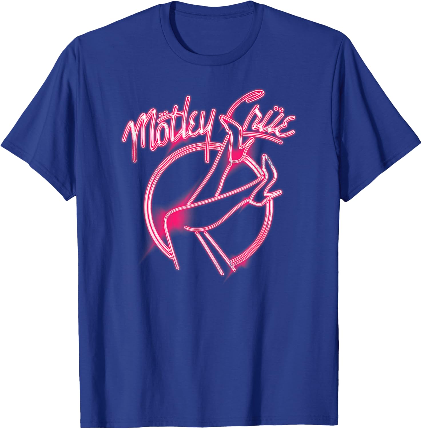 Mötley Crüe – Girls Girls Girls Pink Neon Heels T-Shirt - T-Shirt | Royal
